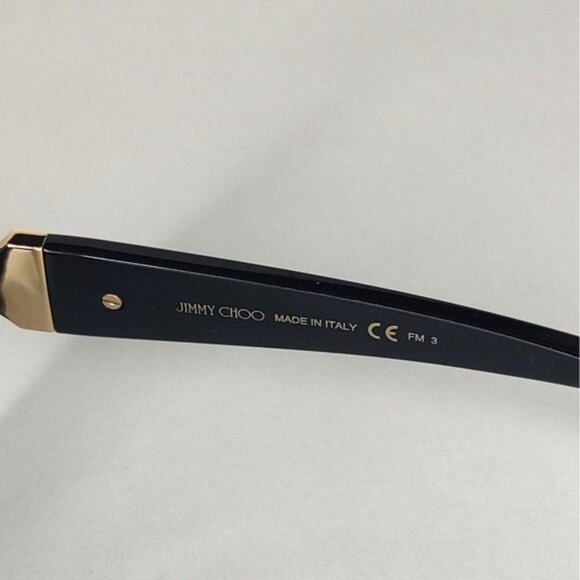 Jimmy Choo Sunglasses MANON GS 807 IR Black Oversized Swarovski Crystal NEW - Picture 12 of 16
